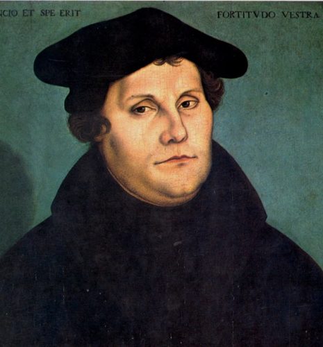 Martin Luther, 1529. Gemalt von Lucas Cranach der Ältere