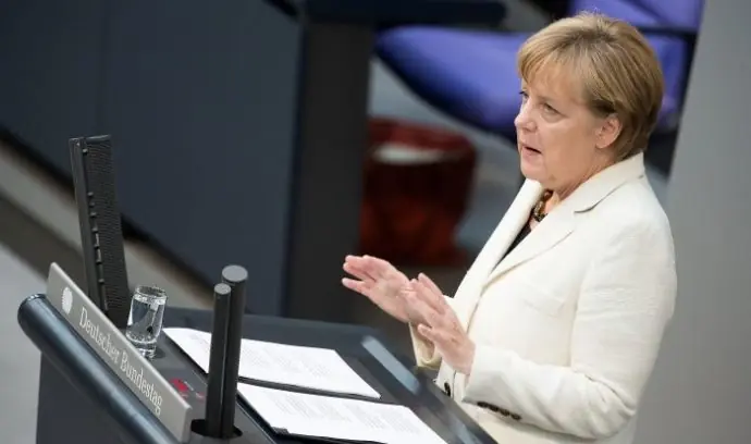 Angela Merkel im Deutschen Bundestag © Tobias Koch/cc-by-sa-3.0-de